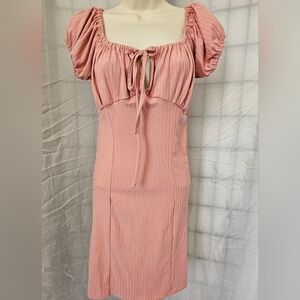 CAPELLA Pink Stretchy Large Midi dress